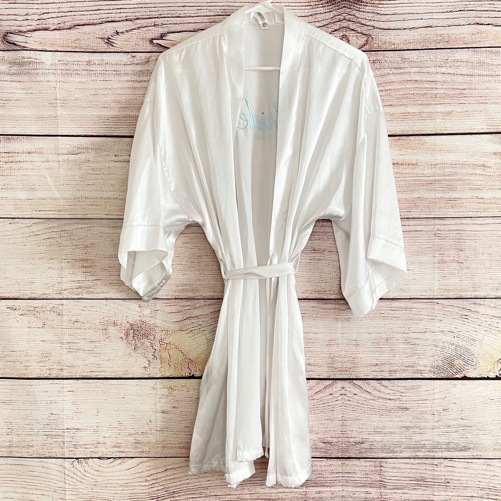 Bride Bundle- Robe and Jean Jacket - Picture 6 of 9